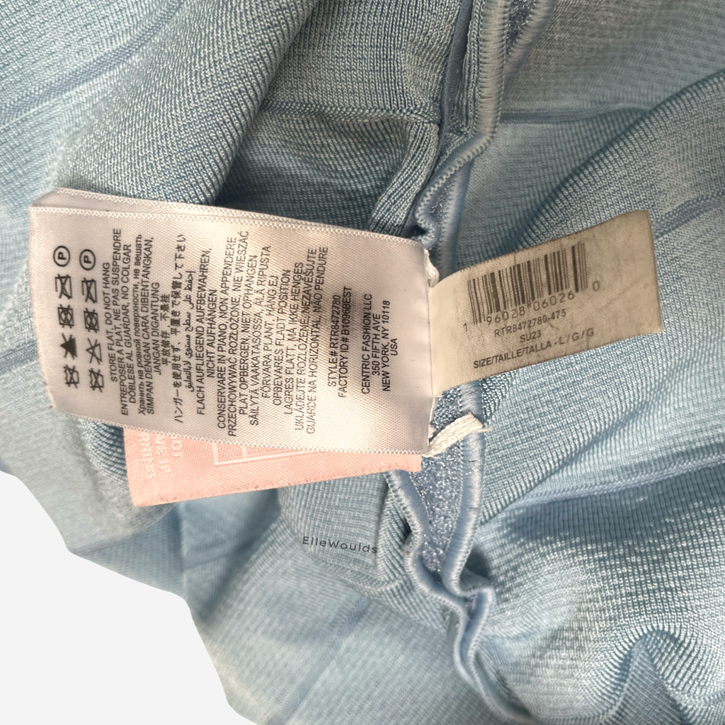 Hervé Léger Sheer Bustier Gown Size Large
