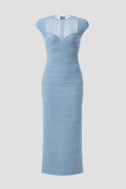 Hervé Léger Sheer Bustier Gown Size Large