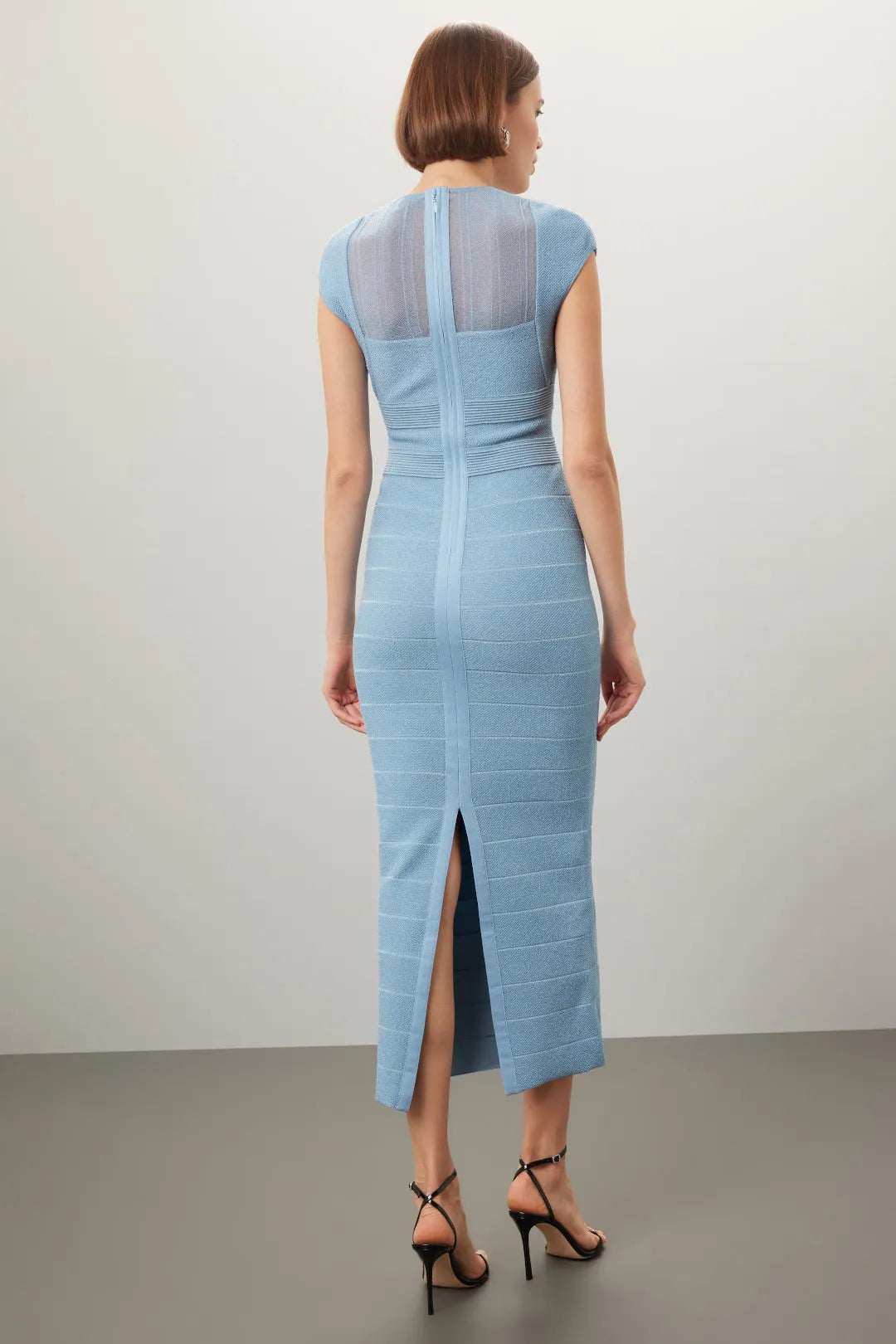 Hervé Léger Sheer Bustier Gown Size Large