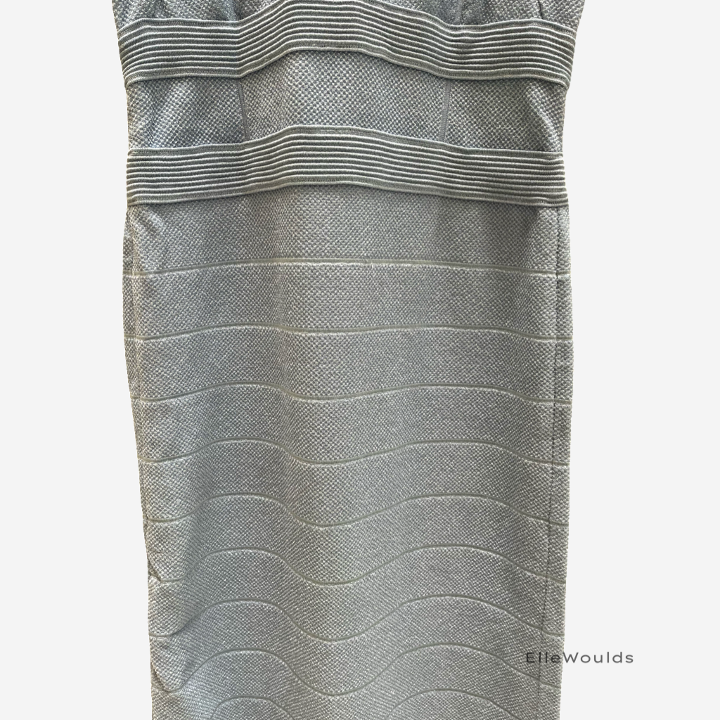 Hervé Léger Sheer Bustier Gown Size Large