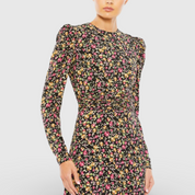Floral Long Sleeve Gown 26916